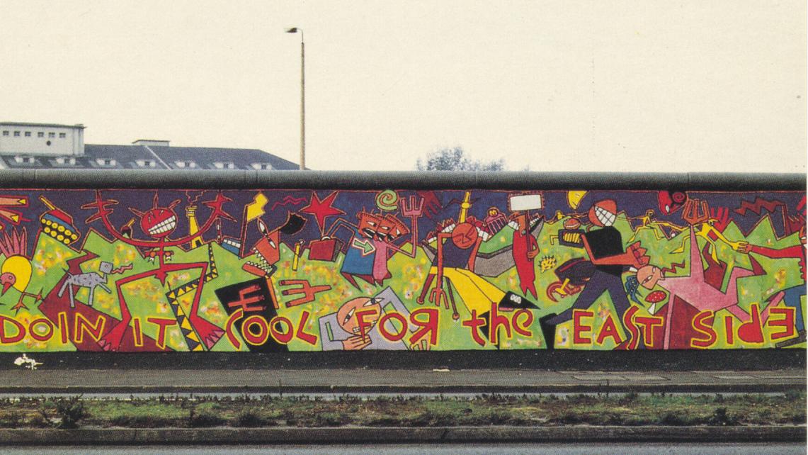  Jim Avignon's Wandgemälde „Doin it cool for the East Side“ von 1990