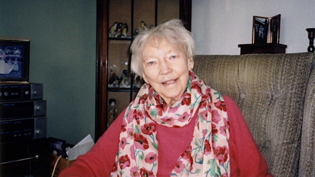 Maureen Schofield im Alter von 96 Jahren